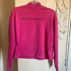 Zara pink sweatshirt